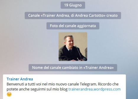 canale telegram di andrea cartotto