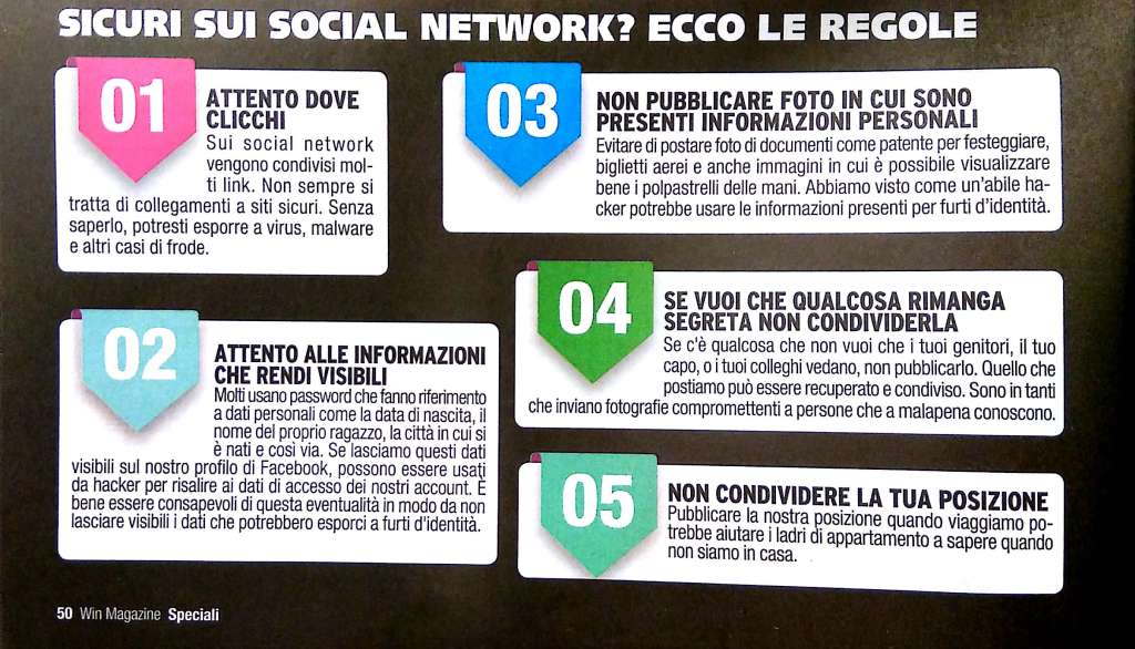 decalogo buoni comportamenti sui social
